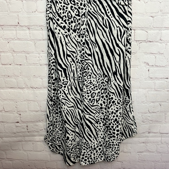 Soma Weekend Slub Tank Midi Dress Wild Thing Animal Print - Picture 10 of 13